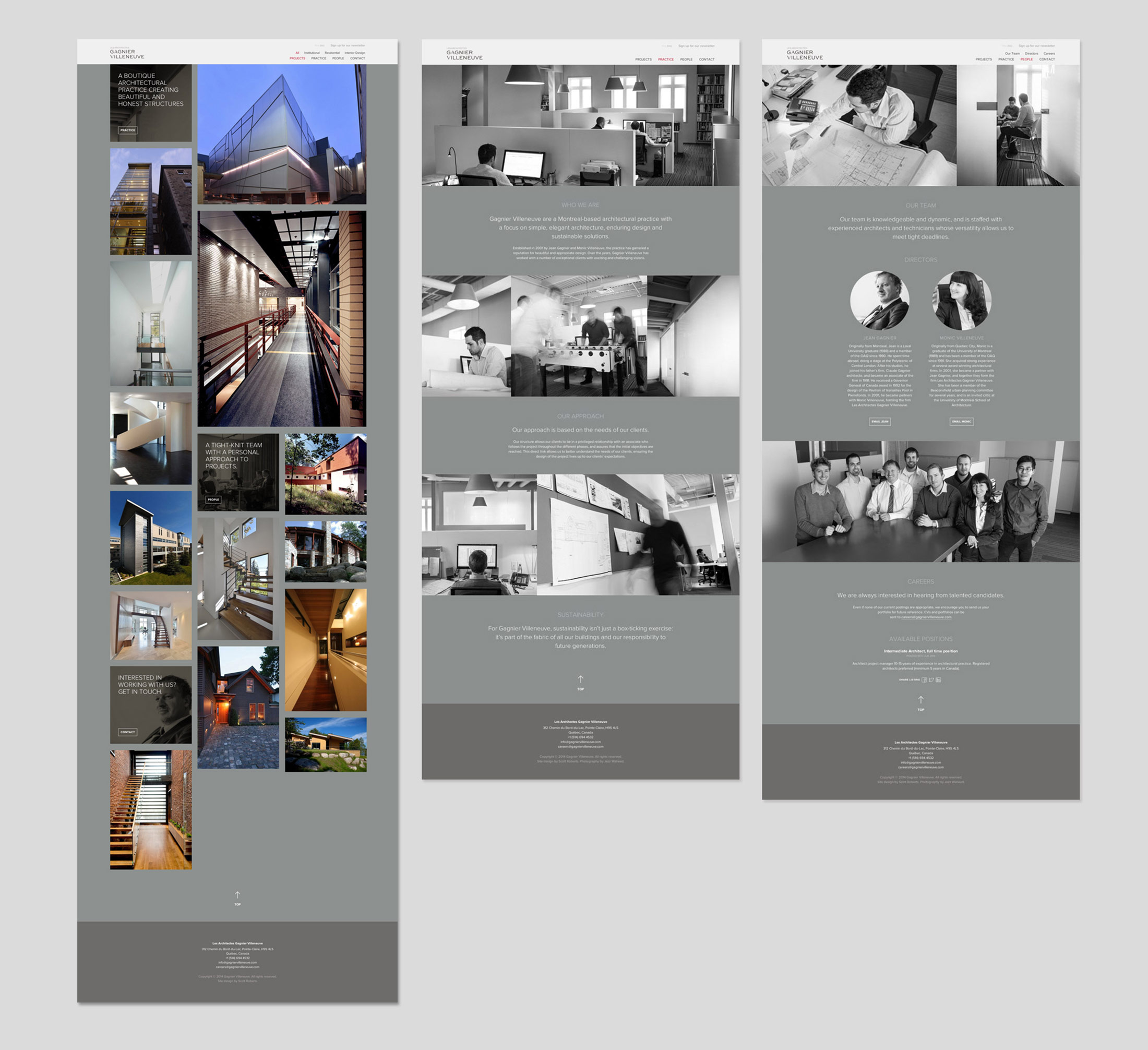 Gagnier Villeneuve website