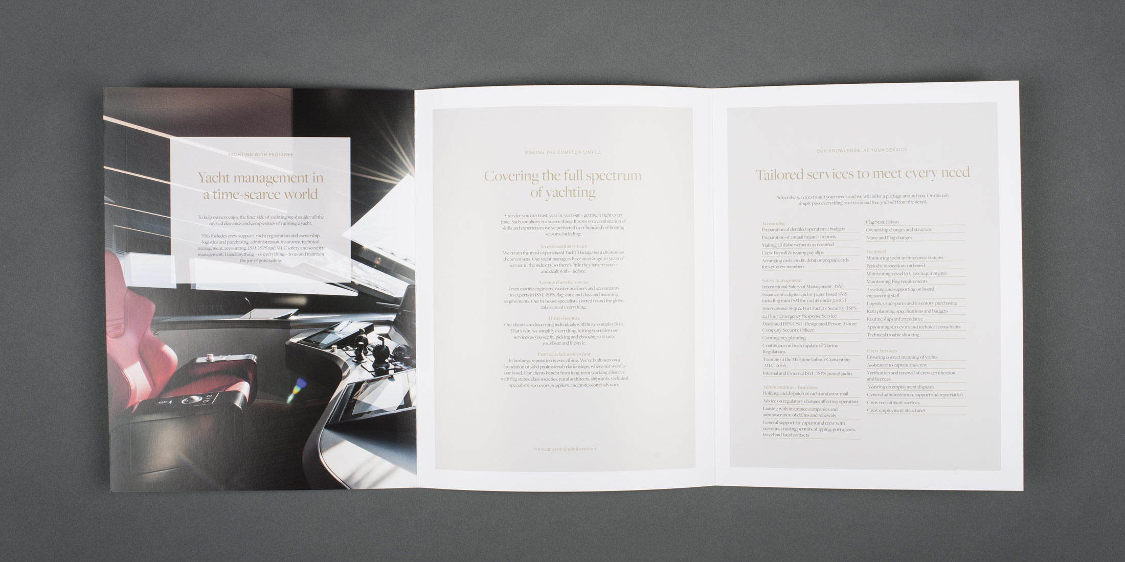 Camper & Nicholsons department brochures