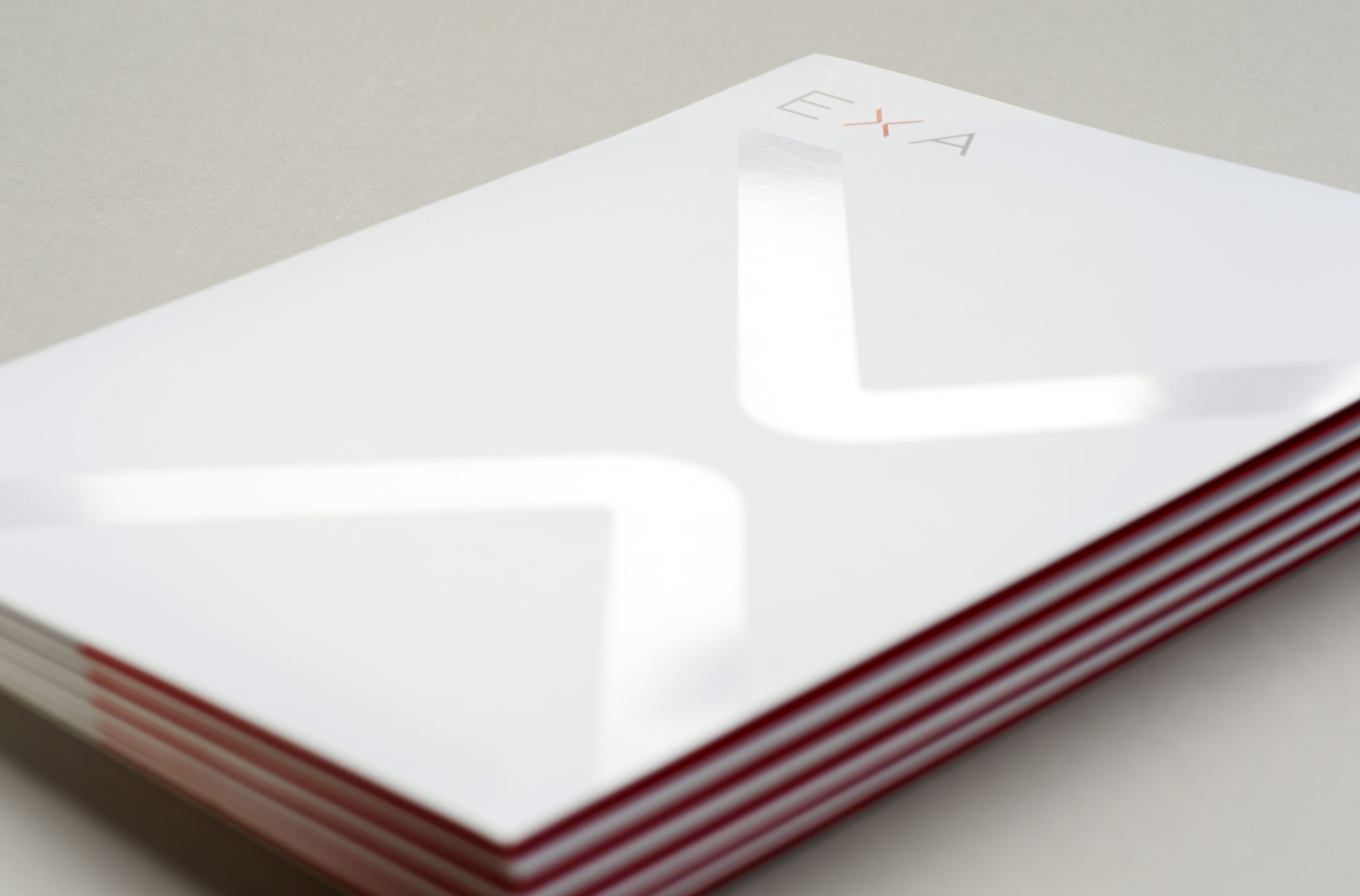 EXA Design client presentation folder
