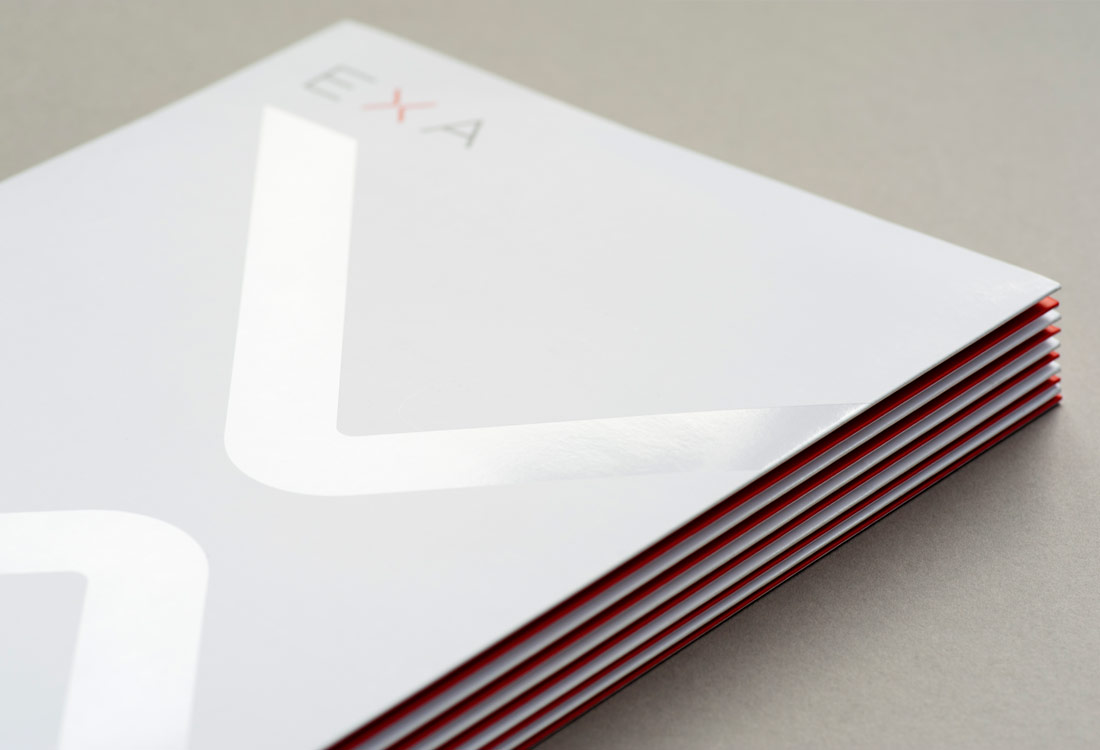 EXA Design client presentation folder
