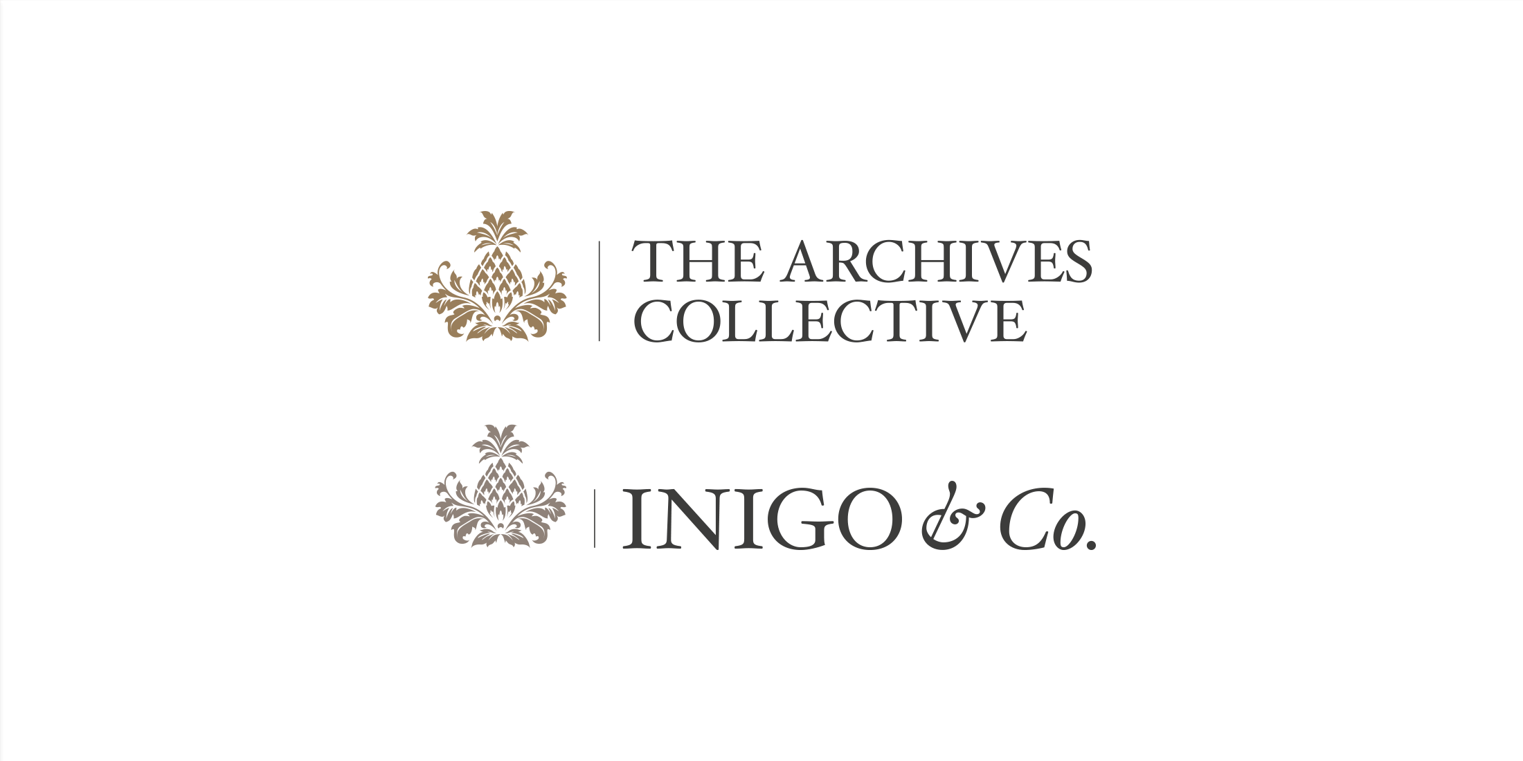 Logos for The Archives Collective and Inigo & Co.