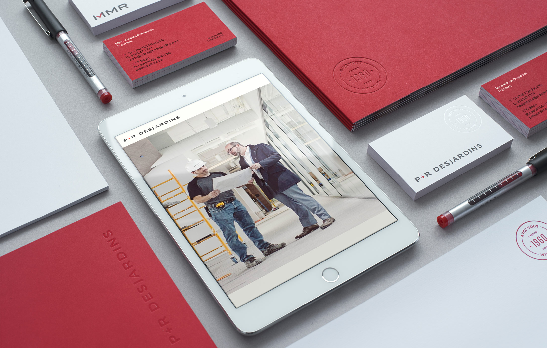 Print collateral for P&R Desjardins
