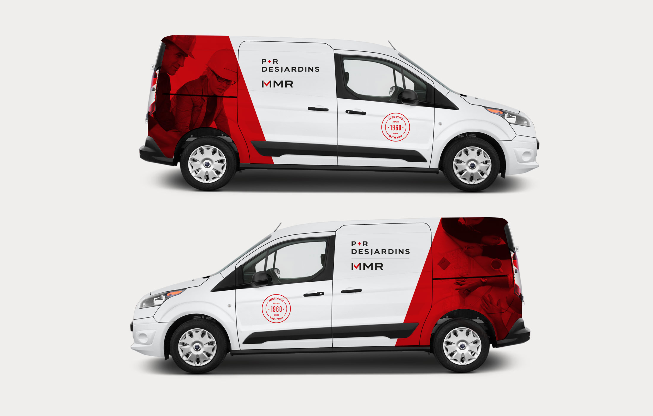 Truck graphics for P&R Desjardins and MMR