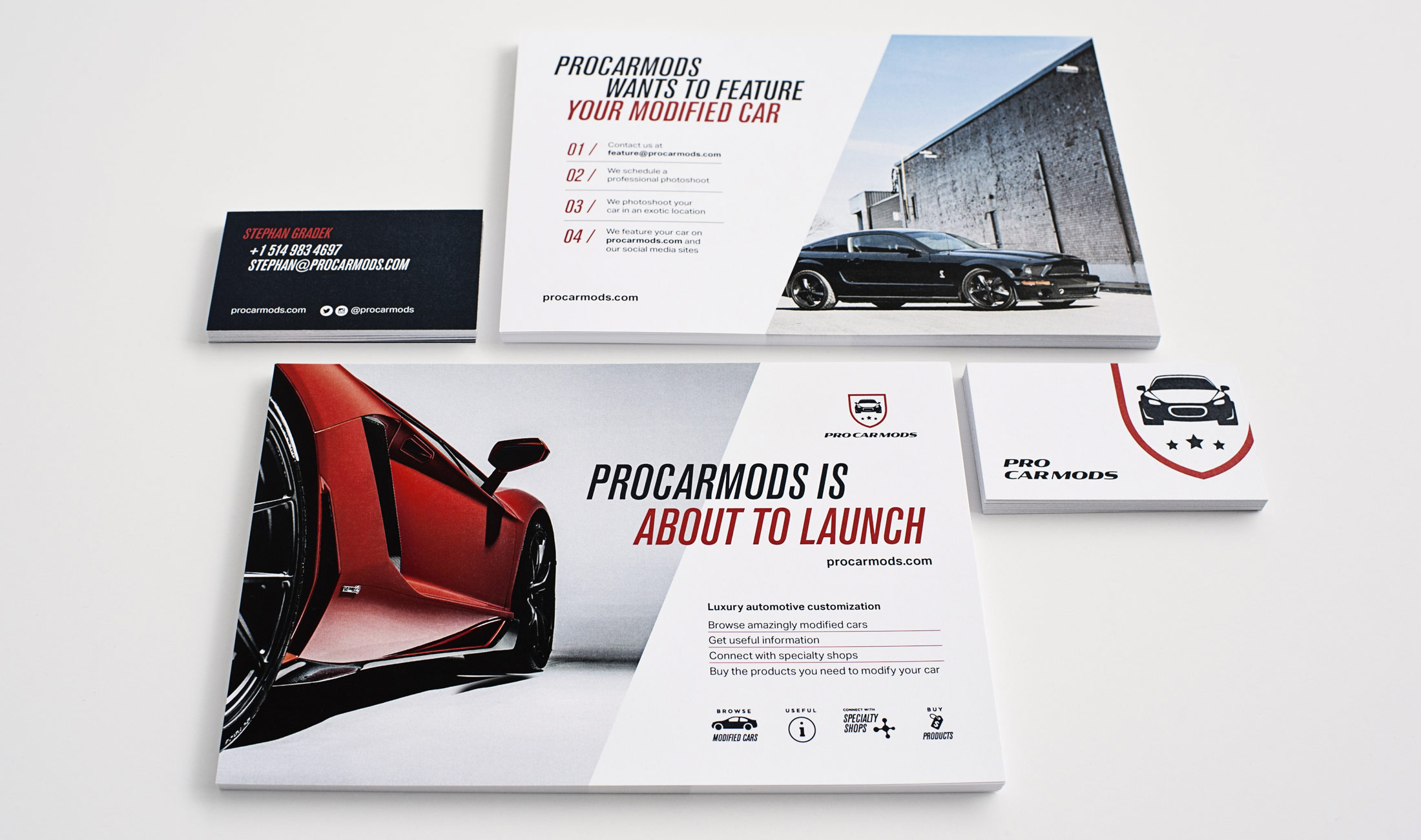 ProCarMods print collateral