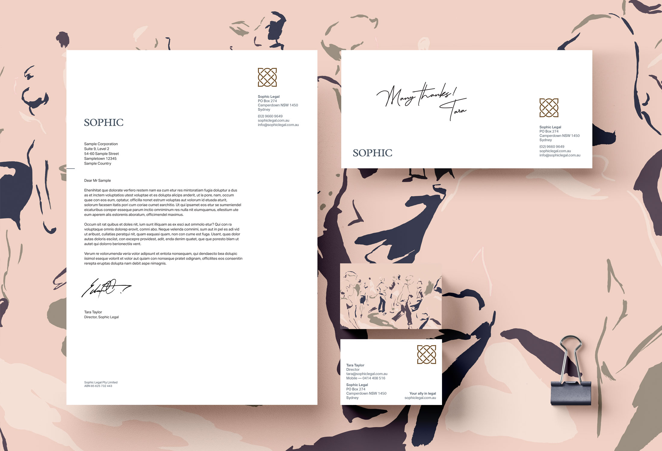 Sophic Legal stationery