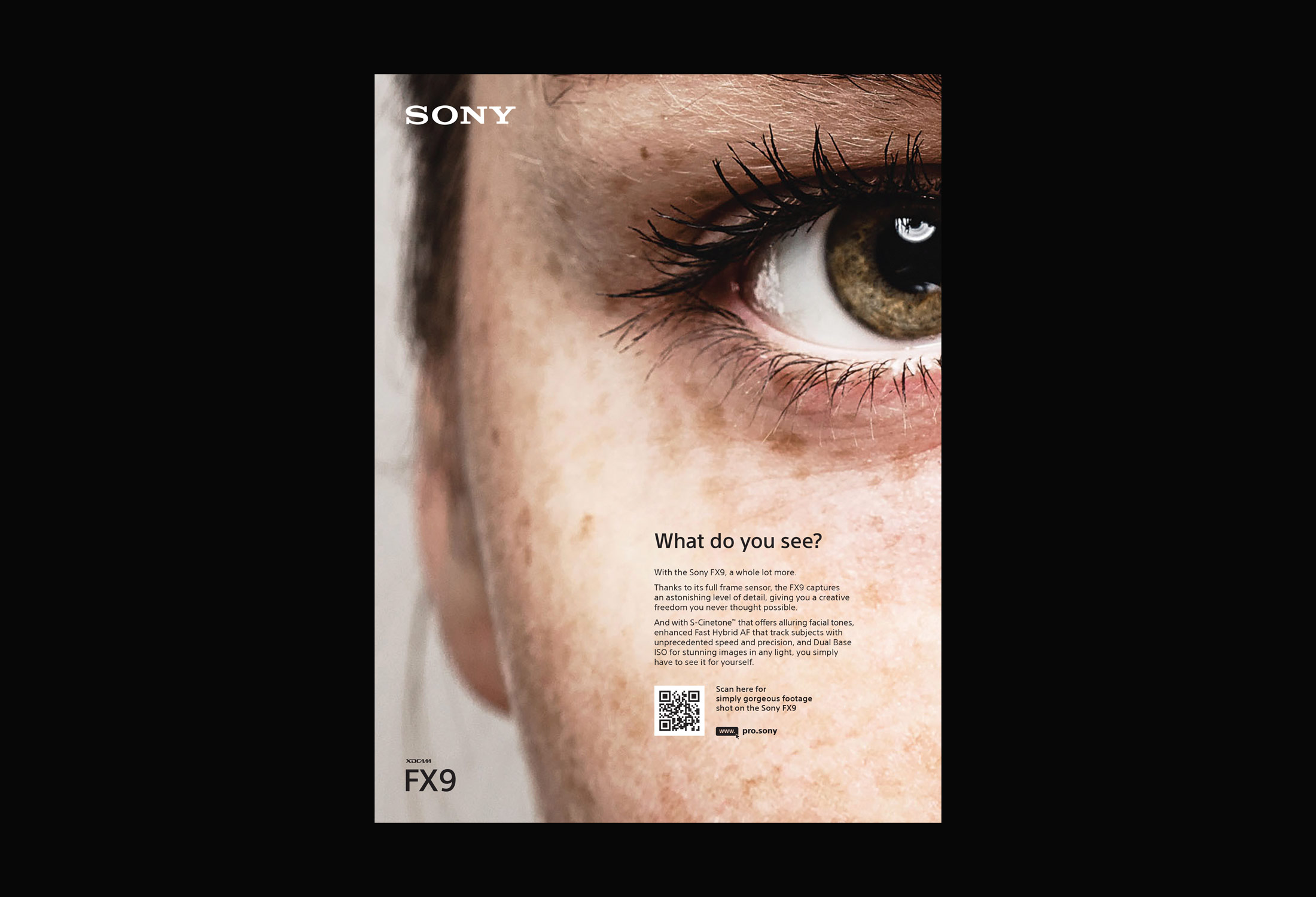 Sony PXWFX9 Camcorder Advert