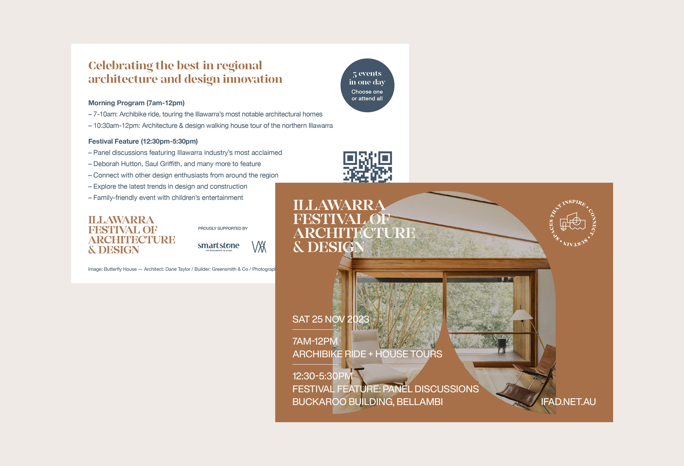 Brand identity for the Illawarra Festival of Architecture and Design (IFAD)