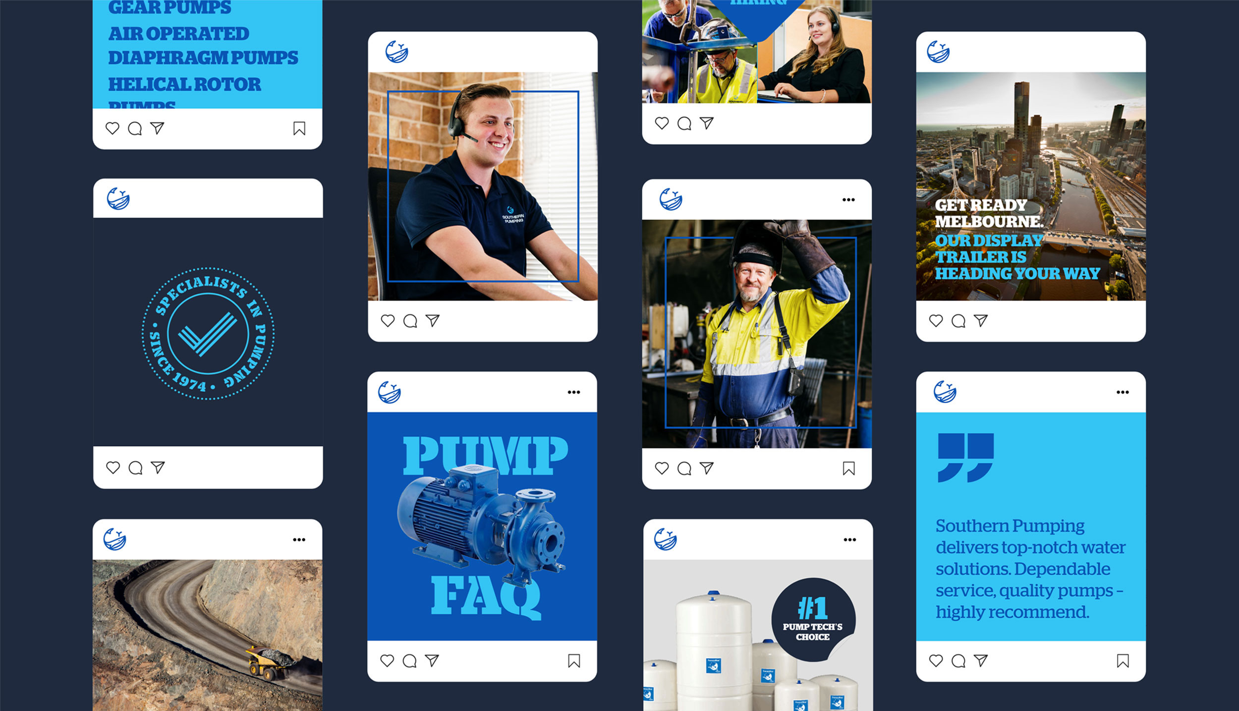 Southern Pumping brand identity