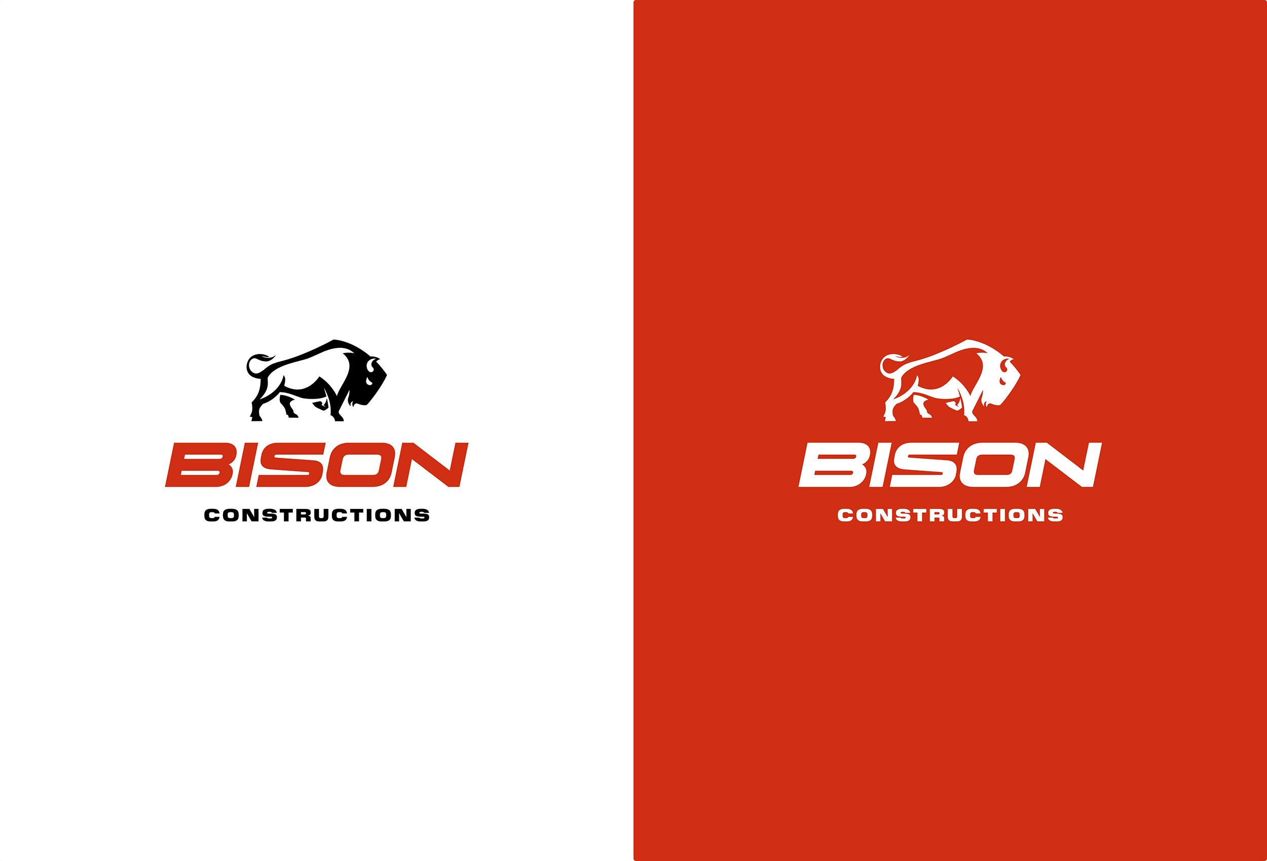 Bison Constructions brand identity