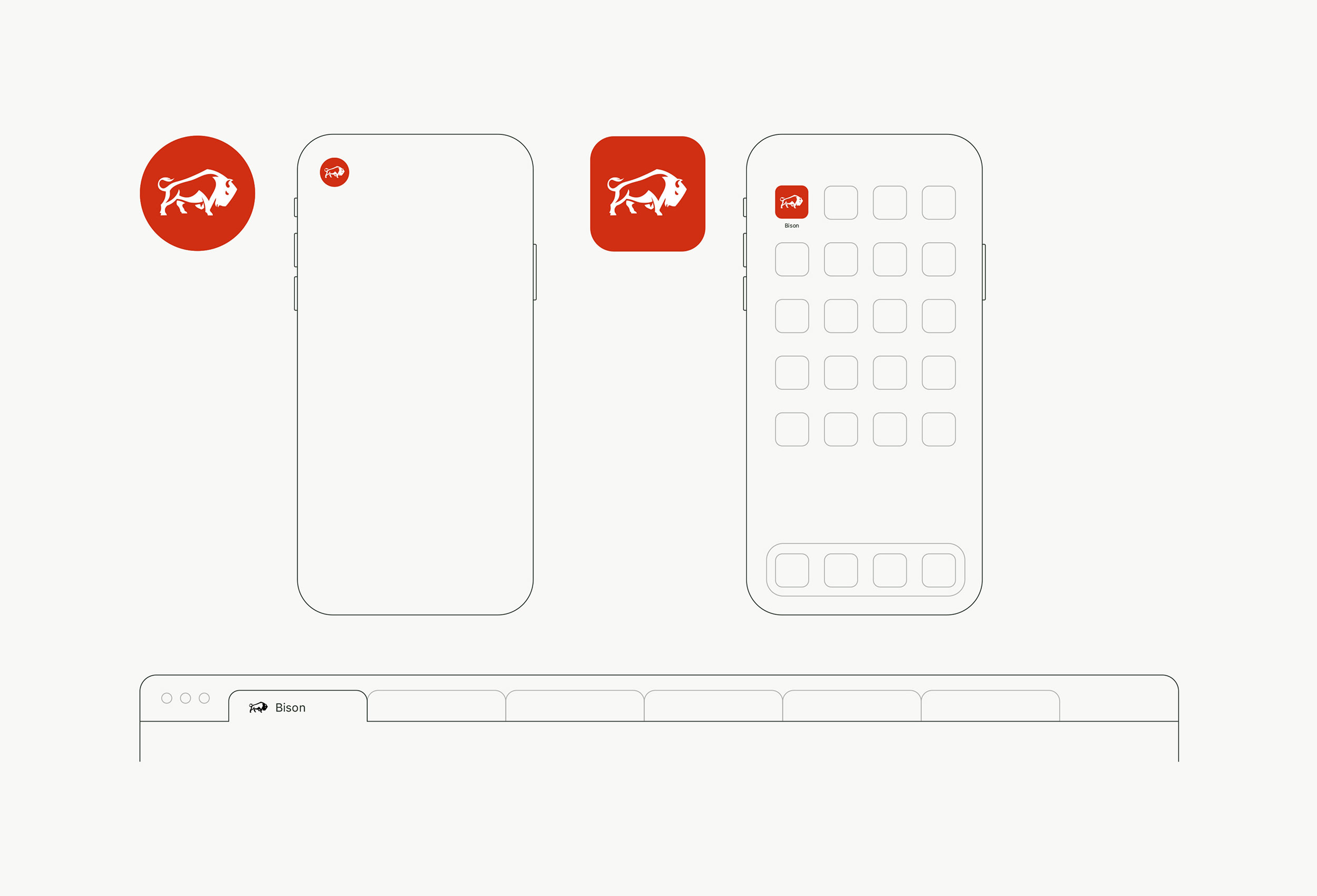 Bison Constructions brand identity