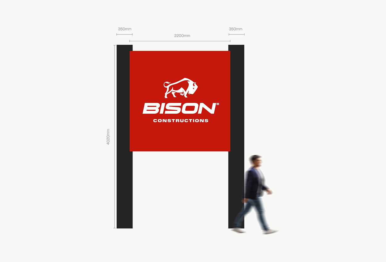Bison Constructions brand identity