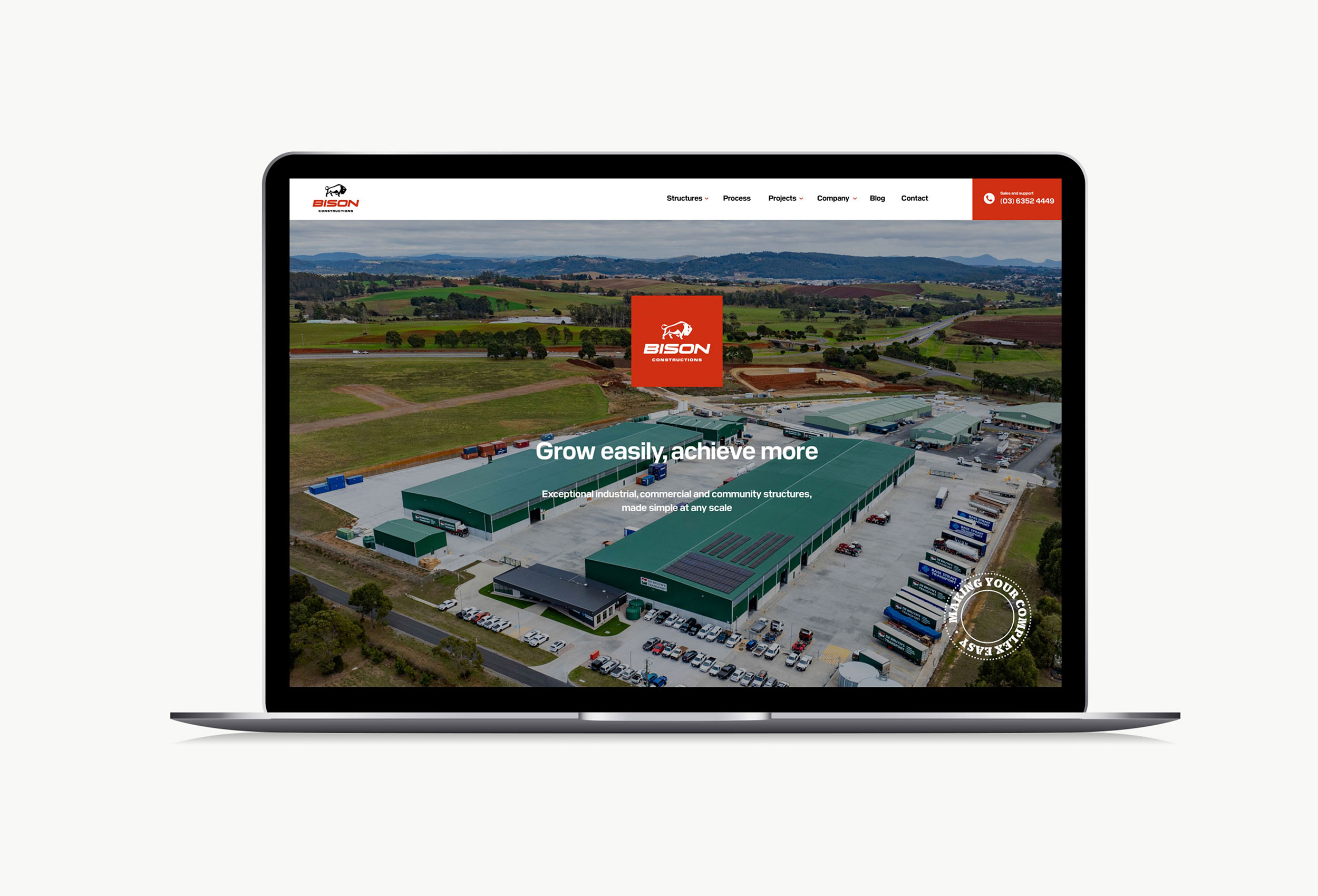 Bison Constructions brand identity
