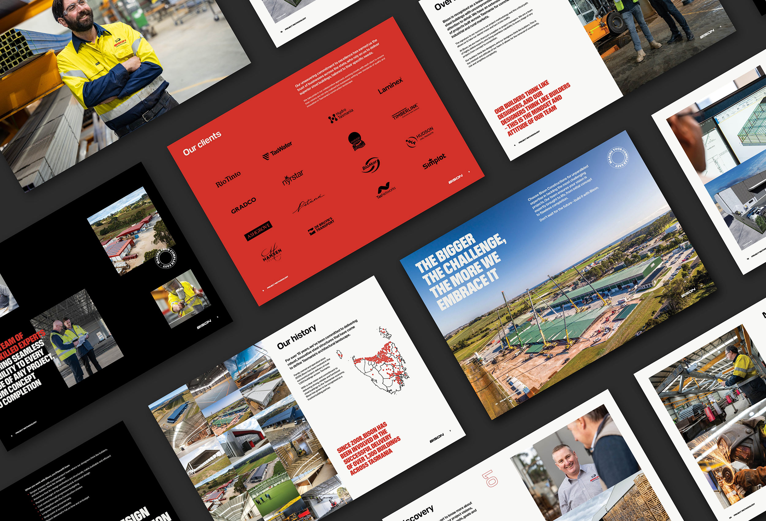 Bison Constructions brand identity
